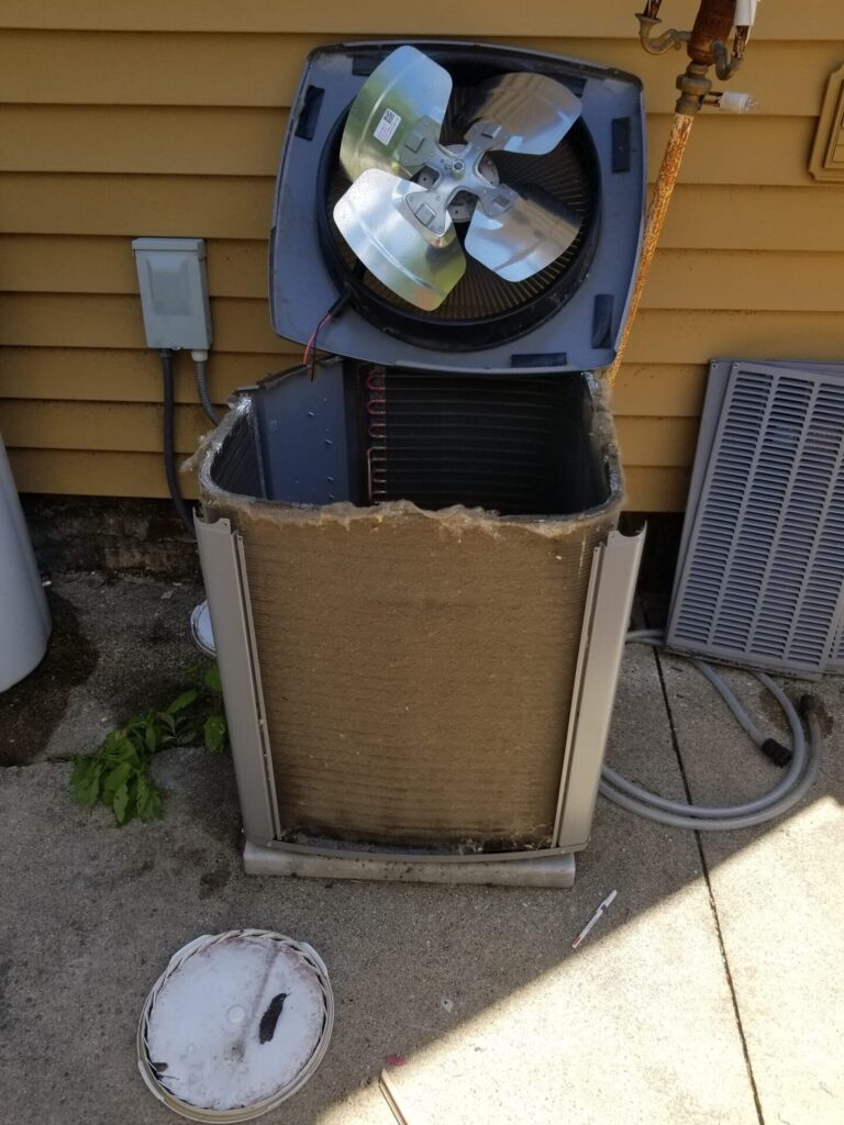 dirty AC coil
